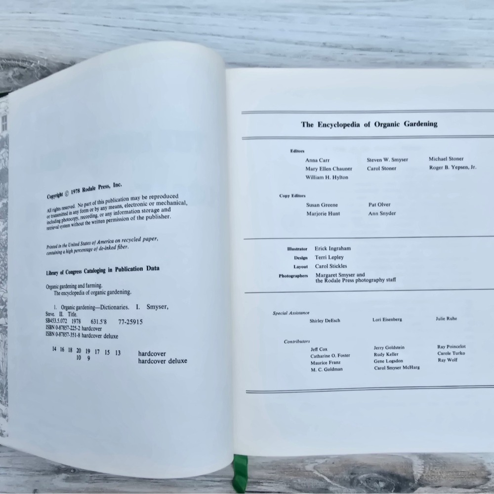 Encyclopedia of Organic Gardening Special Deluxe Edition 1978 Rodale Hardcover - Picture 7 of 12